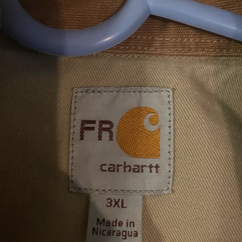 Carhartt FR work shirt.